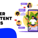graphic with social media concept that reads "Killer Content Ideas"