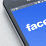 facebook logo on smartphone