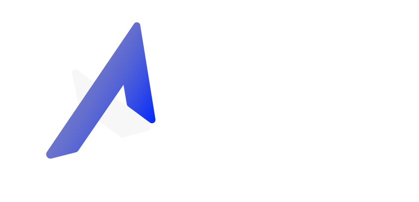 Advent Trinity Marketing Agency white logo with blue half A