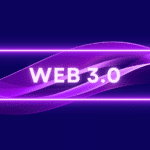 purple futuristic graphic that reads "Web 3.0"