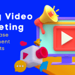 video marketing concept. graphic reads "Using Video Marketing To Increase Engagement And Profits"