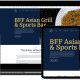 digital devices showing website design for bff asian grill sport bar