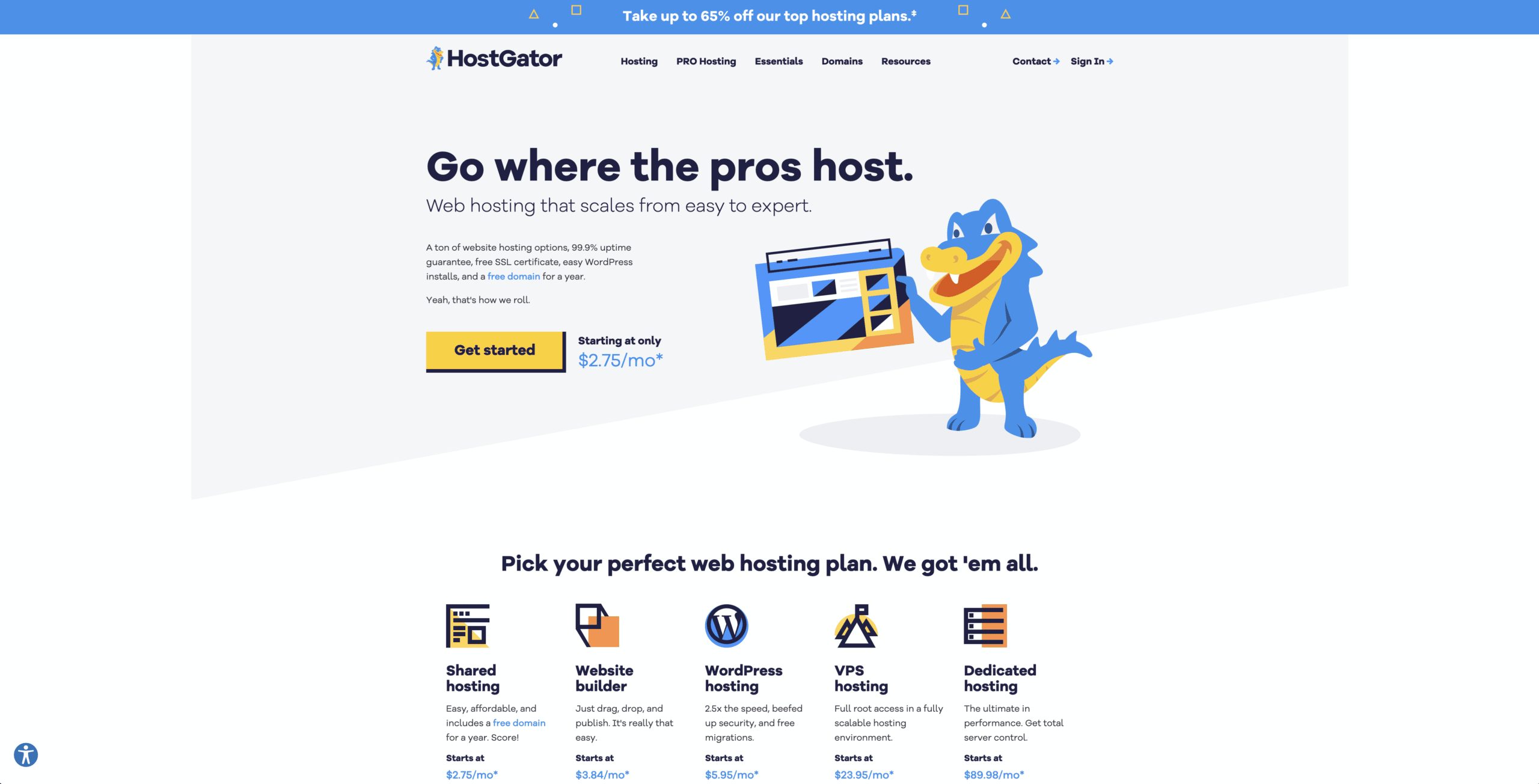 host gator homepage