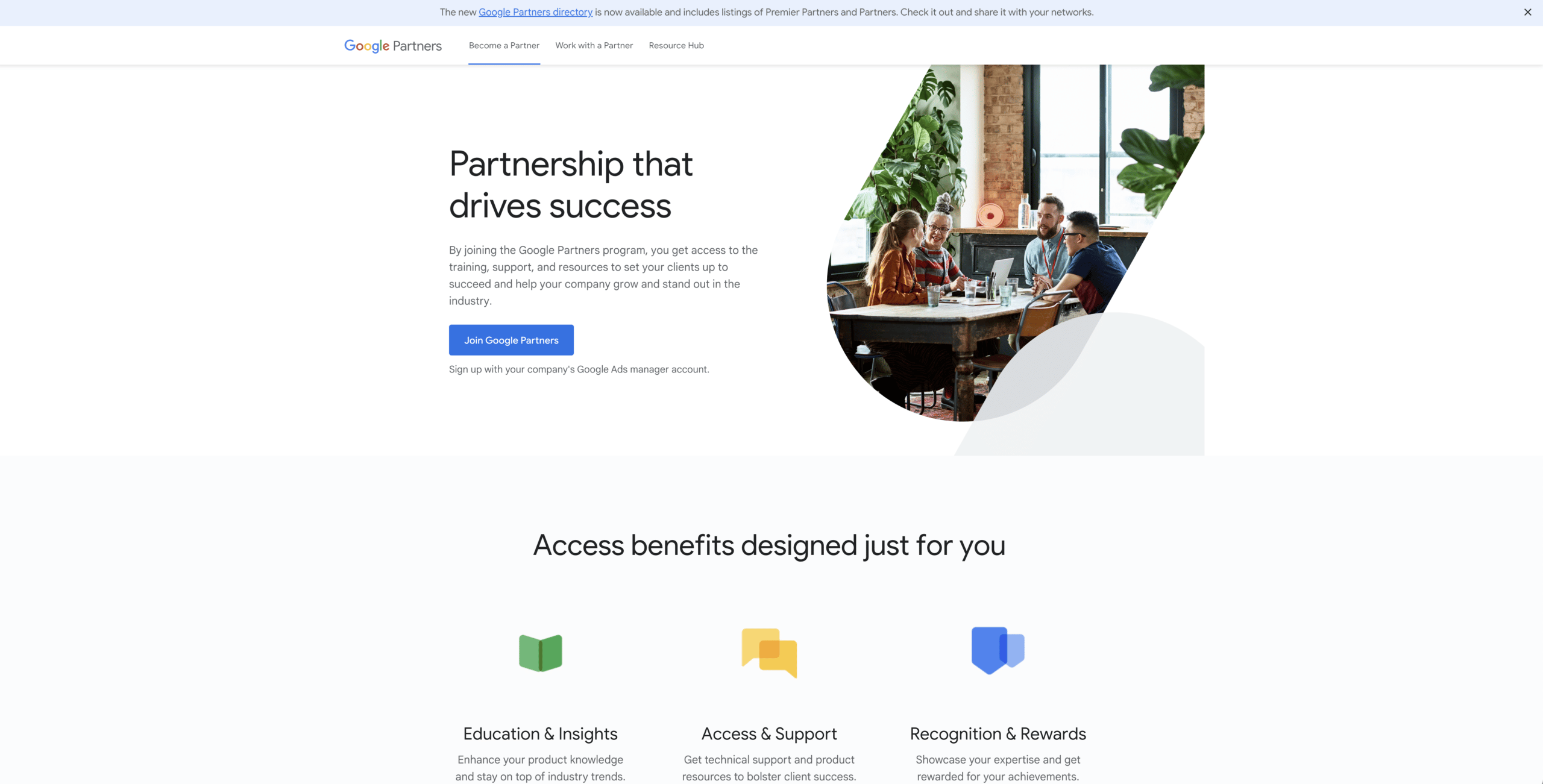 google partner homepage