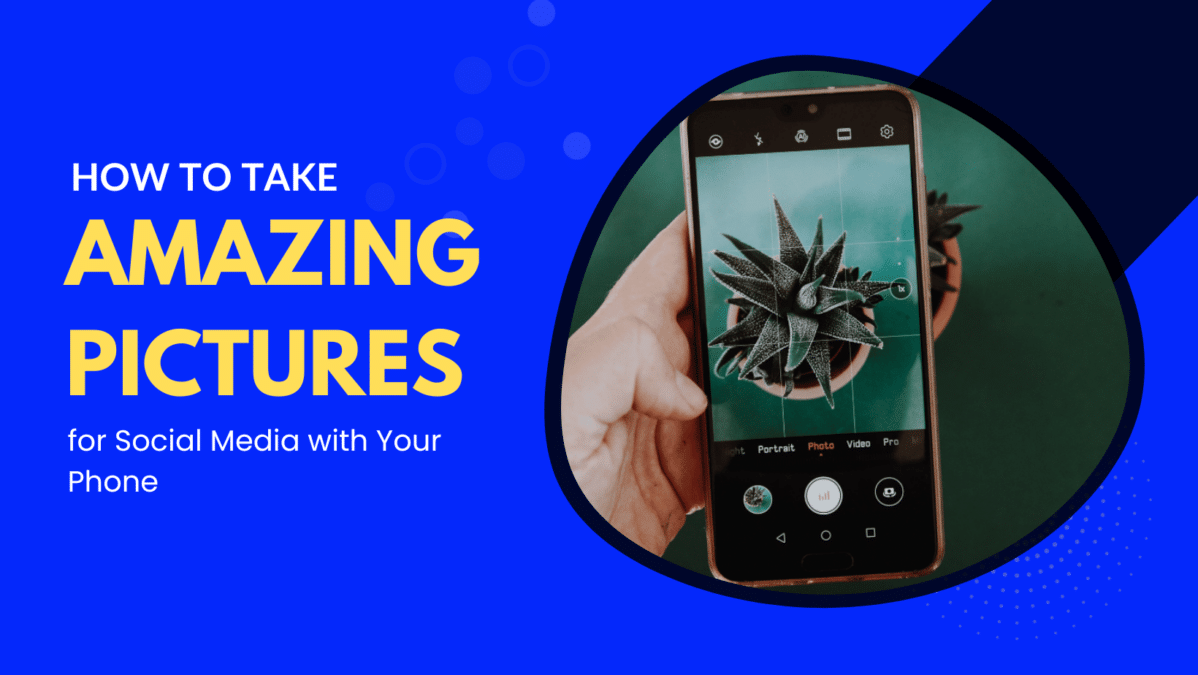 smartphone taking picture of cactus using grid. "How to take Amazing Pictures for social media with your phone"