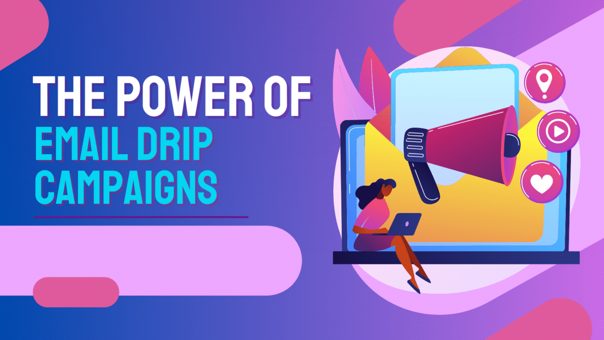 email campaign concept. "The power of email drip campaigns"
