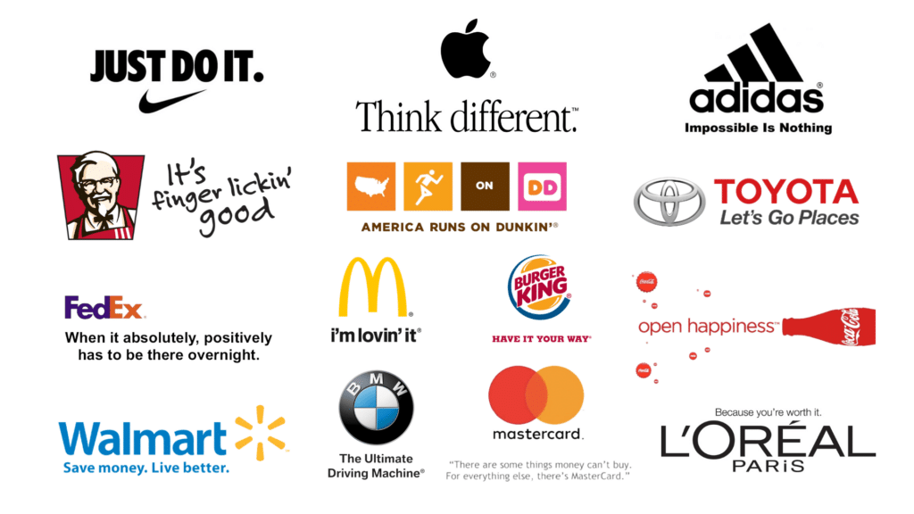 popular brands and their slogans