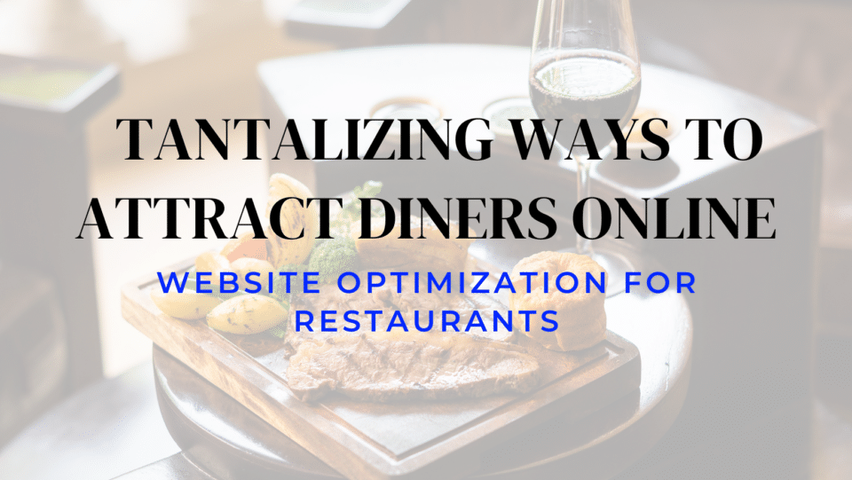 blurred picture of appetizing food: "Tantalizing ways to attract diners online: Website Optimization for Restaurants"