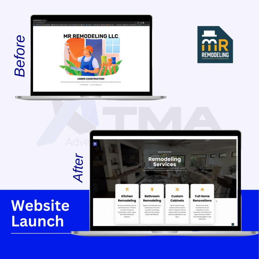 graphic for construction company websites MR Remodeling