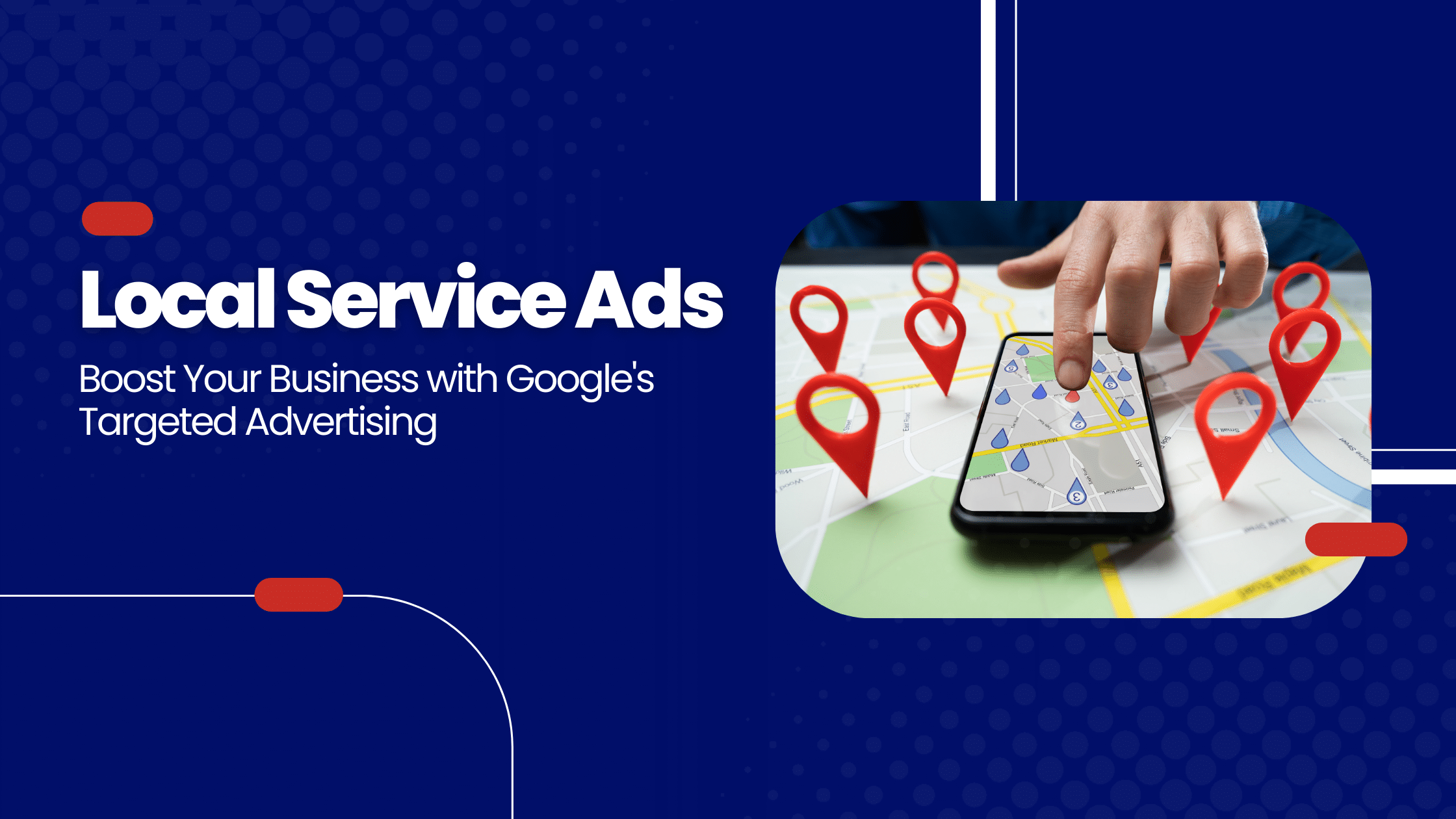 Banner Image » Advent Trinity Marketing Agency user marking a business' location on their phone using google maps