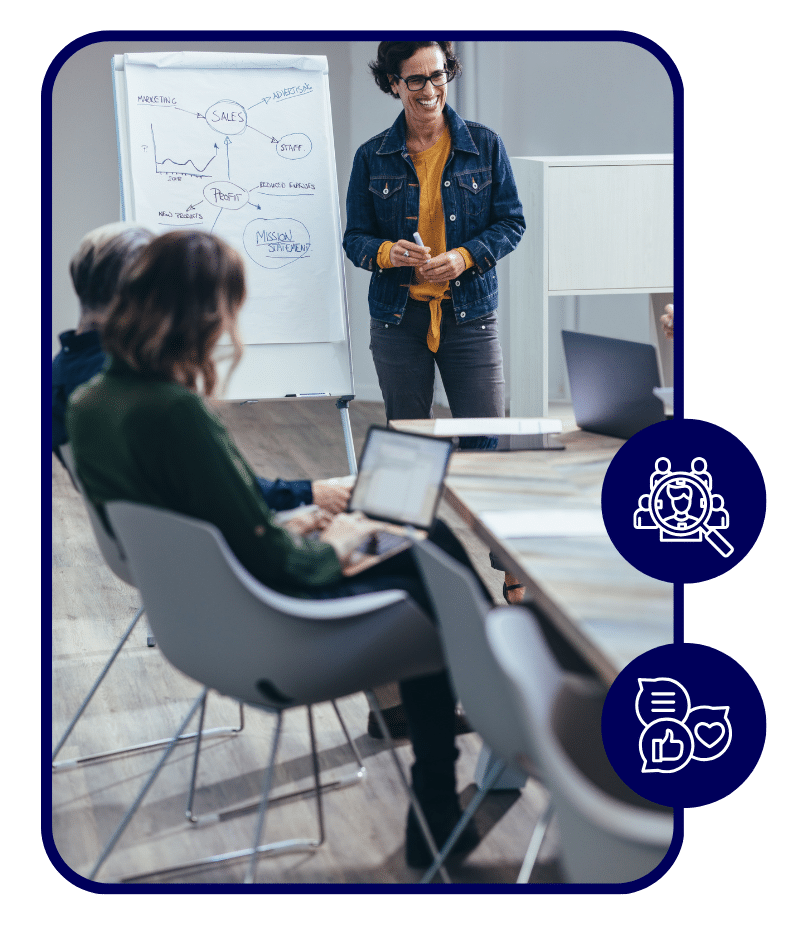 278 » Advent Trinity Marketing Agency Business team analyzing SEO strategy and website performance charts for digital marketing success.