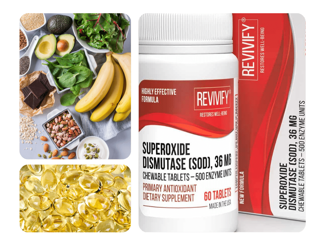 Revivify SOD Chewables supplement bottle for antioxidant support