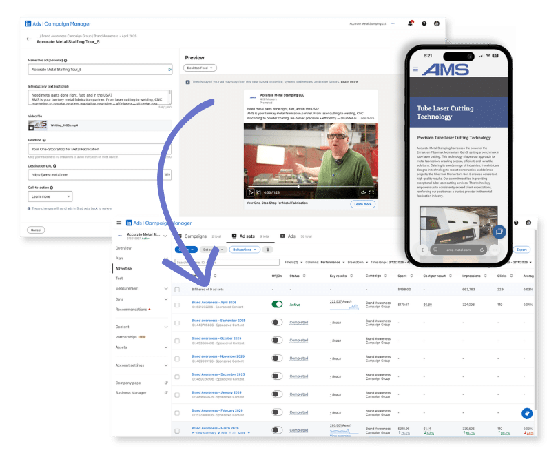 digital marketing services campaign tracking across desktop and mobile devices