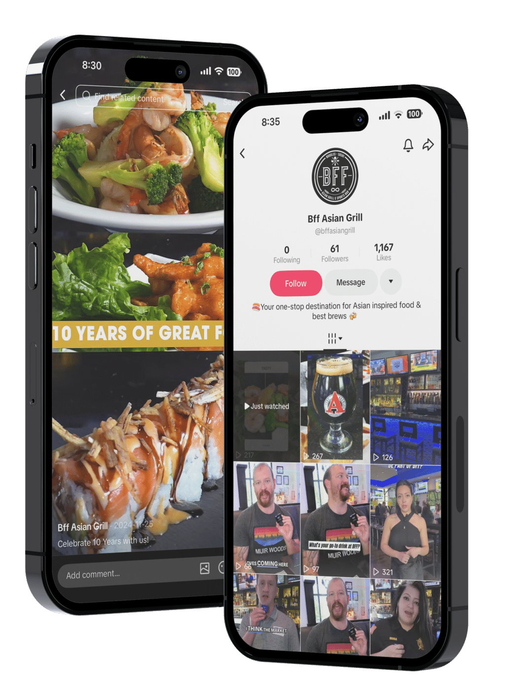 bff tiktok and 10 year anniversary video