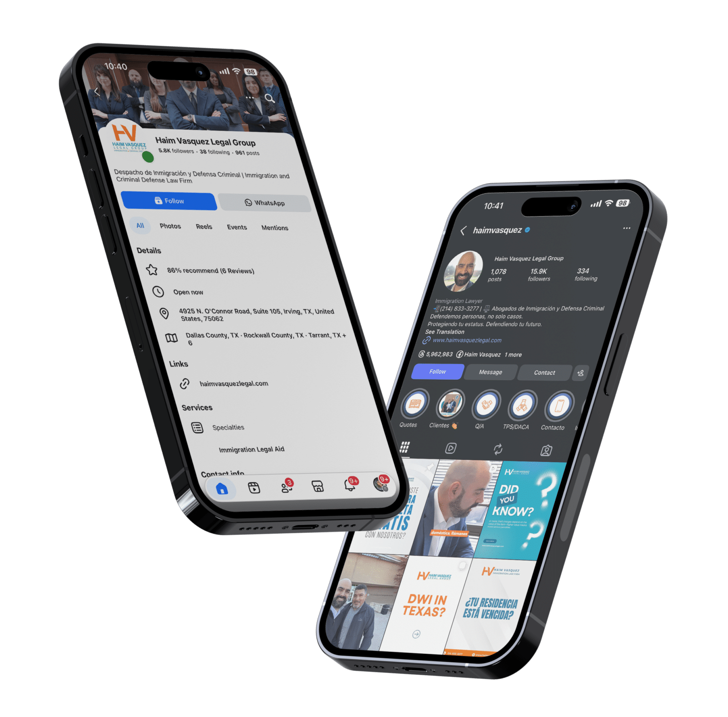 digital marketing systems shown through social media profiles and content marketing strategy