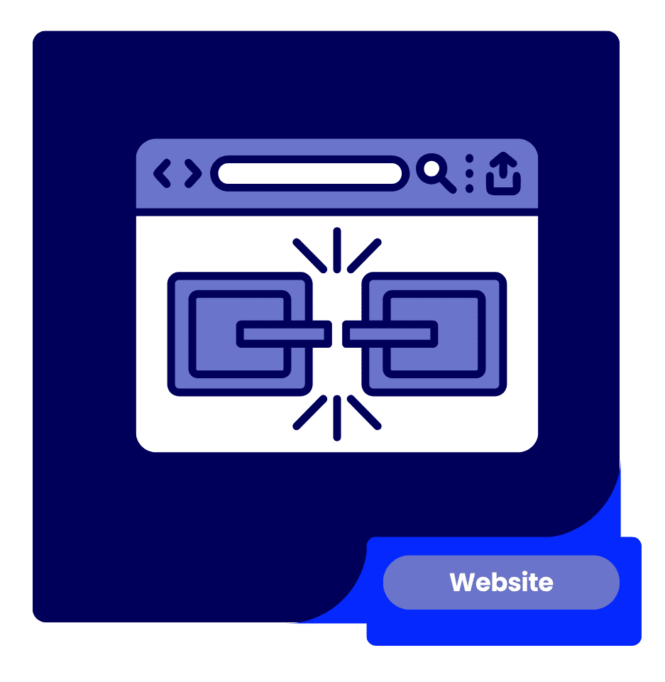 Traffic and Broken User Journeys » Advent Trinity Marketing Agency Broken chain link inside a browser window representing obstacles that prevent Website Traffic from converting.
