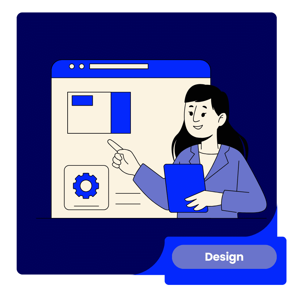 Website Traffic and Conversion-Focused Design » Advent Trinity Marketing Agency Person presenting a website interface representing conversion-focused design for Website Traffic.